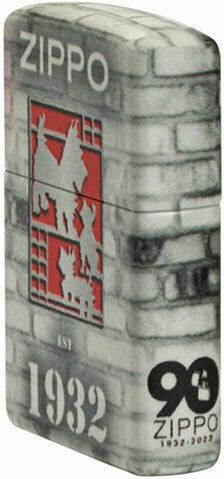 Zippo Design Founders Day Windproof Flame Lighter In Gray Colour