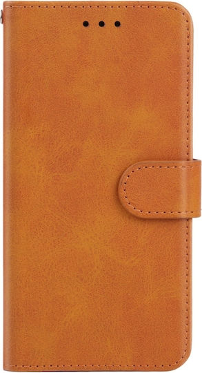 TCL Back Cover Leather Magnetic Brown (TCL 305, 30 SE, 306 & Sharp Aquos V6, V6 Plus)
