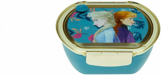 Gim Frozen Ανοξείδωτο Παιδικό Δοχείο Φαγητού Frozen 0.7lt Μπλε 15 x 6.5 x 16.5εκ.