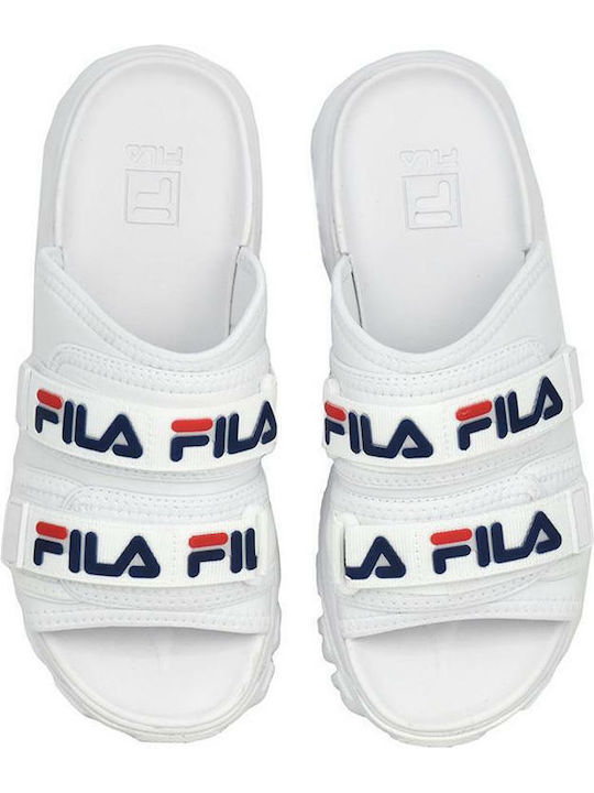 Outdoor Women's Platform Slides White