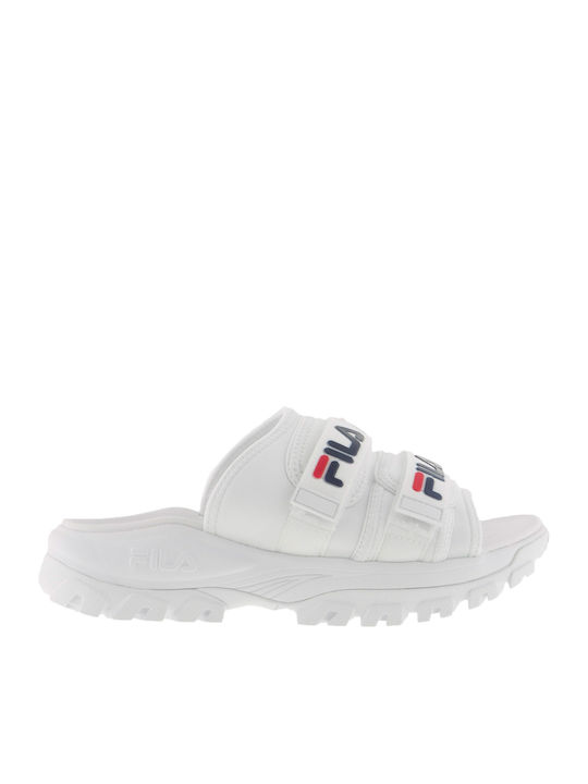 Outdoor Women's Platform Slides White