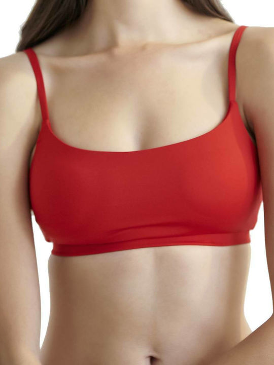 Topuri De Bikini Sutien Sport Cupe B Roșu