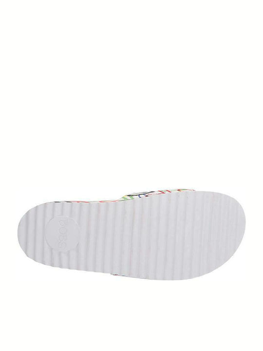 X JGoldcrown Bobs Pop Ups 2 Love & Summer Women's Slides White