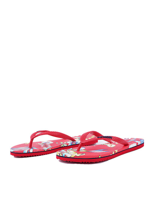 Classic Vintage Women's Flip Flops Red