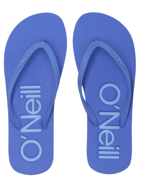 Profile Logo Women's Flip Flops Light Blue