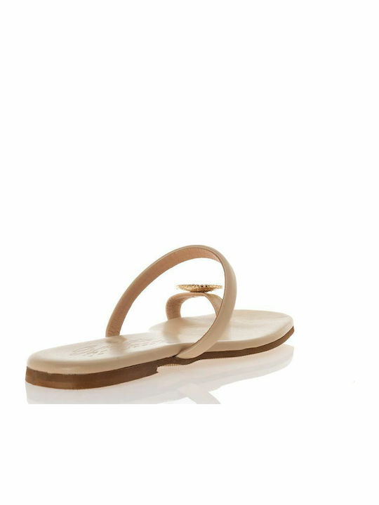 Flache Sandalen für Damen Bronze