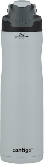 Contigo Autoseal Chill Glas Thermosflasche Rostfreier Stahl BPA Frei 720ml Gray mit Mundstück