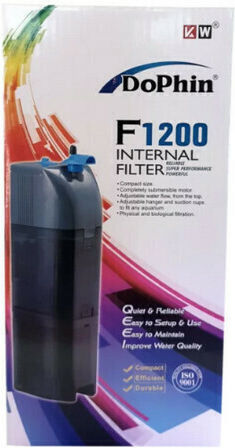 Dophin F1200 Internal Filter 6W for Aquariums up to 120lt with Performance 580lt/h