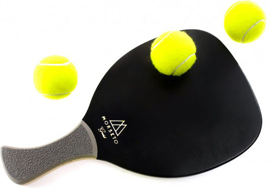 My Morseto Beach Racket Black 380g with Bent Handle Grey