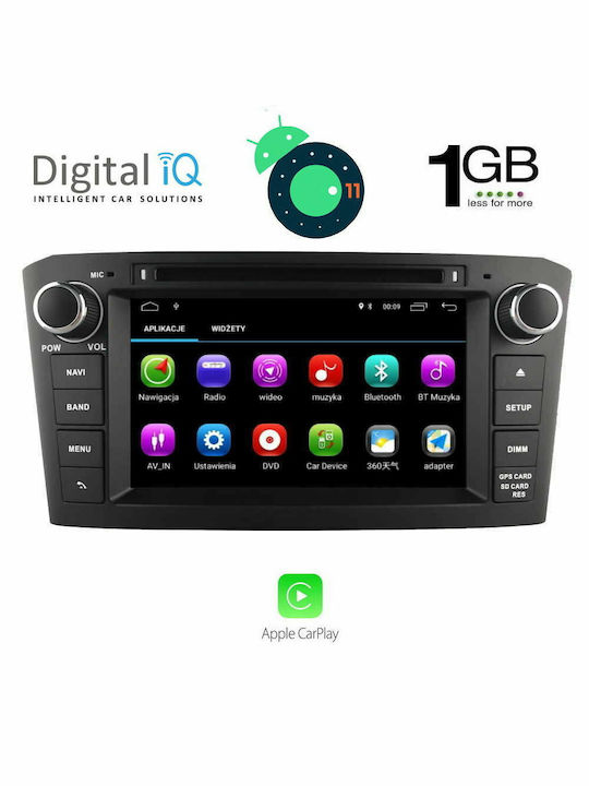 Digital IQ Ηχοσύστημα Αυτοκινήτου για Toyota Avensis T25 2003-2008 (Bluetooth/USB/GPS) με Οθόνη Αφής 7"