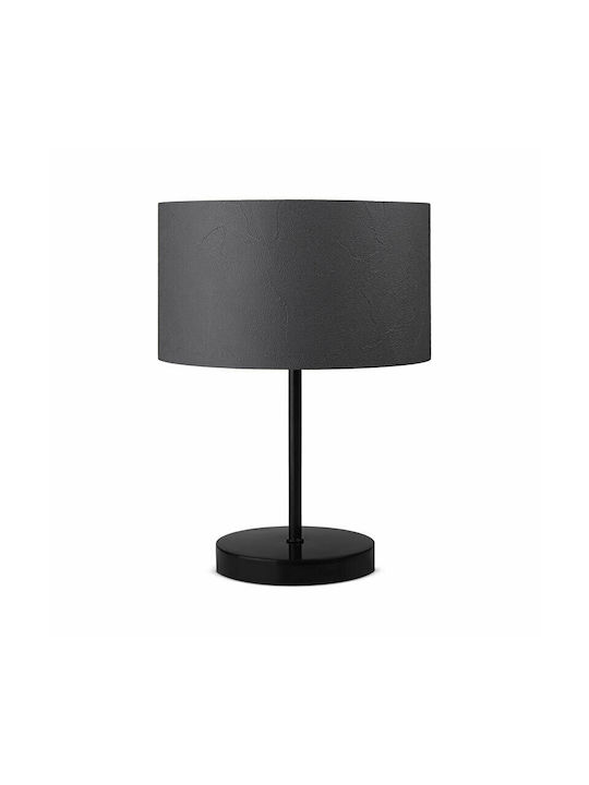 Pakketo PWL-1077 Metal Table Lamp for Socket E27 with Black Shade and Base