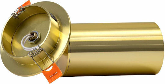 GloboStar LEO Single Spot with Socket GU10 in Gold Color