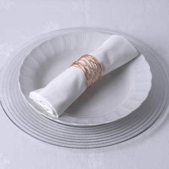 GloboStar Gourmet Napkin Ring Metallic Pink