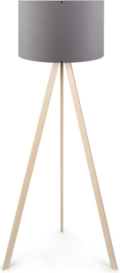 Pakketo PWL-1060 Floor Lamp H140xW38cm. with Socket for Bulb E27 Gray