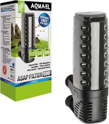 Aquael ASAP 500 Intern Aquarium Filter für Aquarien mit einer Leistung von 500lt/h