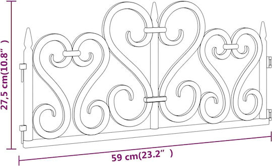 vidaXL Пластмасова Бордюра за Градина в Бял Цвят 59x27.5cm Комплект от 17 части
