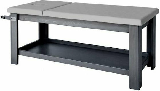 Alpha Pilates Physio Bett Massage und Physiotherapie Schwarz aus Holz 195x75cm. mit Rückruf