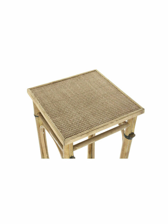 Tisch für kleine Außenbereiche Rattan Stabil Braun 36x36x85cm