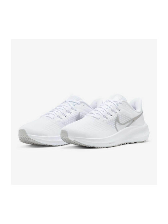 Air Zoom Pegasus 39 Sport Shoes Running White / Metallic Silver / Pure Platinum