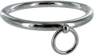 Dream Love Metal Hard Steel Slave Collar in Silber Farbe D-205398