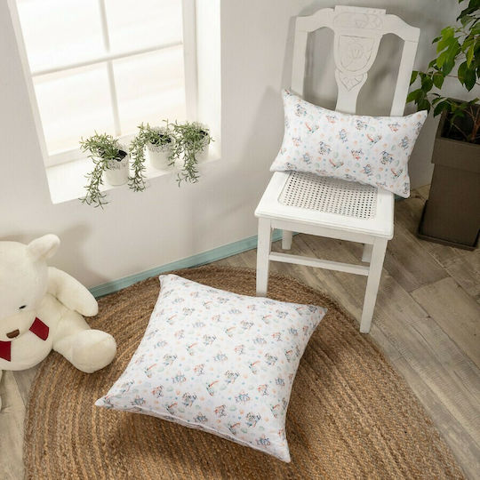 Teoran Kids Decorative Pillow Case Oliver White 50x30cm