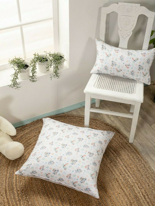 Teoran Kids Decorative Pillowcase Oliver White 45x45cm