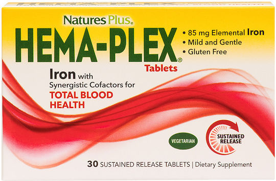 Nature's Plus Hema-Plex Iron with Synergistic Factors Iron 30 tabs