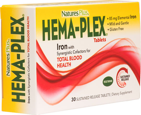 Nature's Plus Hema-Plex Iron with Synergistic Factors Iron 30 tabs