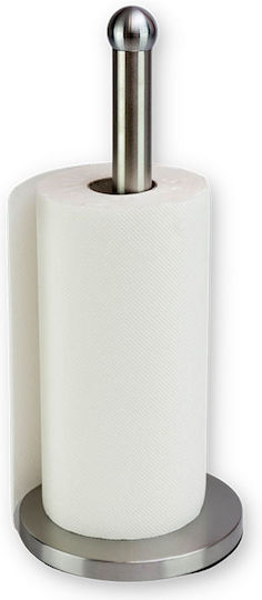 Viosarp Metallic Paper Towel Holder Silver 15x15x36cm ΝΟ32717