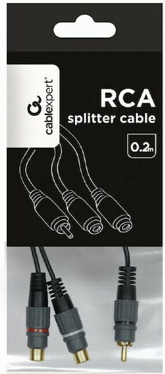 Cablexpert 0.2m RCA male to RCA female Cable (CCAP-RCAM2F-0.2M)