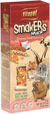 Vitapol Fruit Smackers Treat with Fruits for Guinea Pig, Rabbit and Hamster 90gr