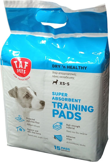 T.A.F. Pets Dry 'n Healthy Dog Floor Diapers 60x60cm - 60cm 15pcs