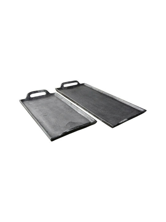 InTheBox Aluminum Rectangular Decorative Tray Minkar 2pcs