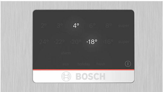 Bosch Kühl-Gefrierkombination 363Es Total NoFrost H203.6xB60xT66.5cm. Inox KGN397LDF