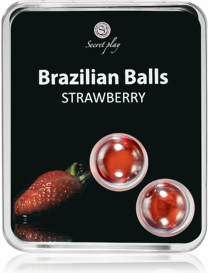 Secretplay Brazilian Balls with Scent Strawberry 2pcs