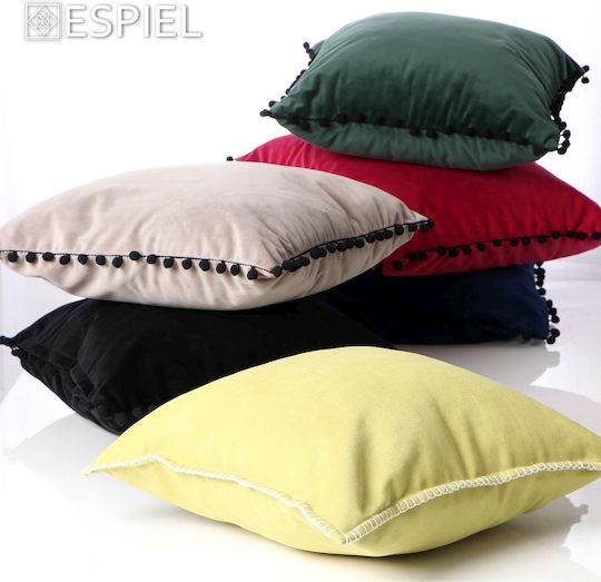 Espiel Espiel Sofa Cushion 100% Cotton Pink 45x45cm