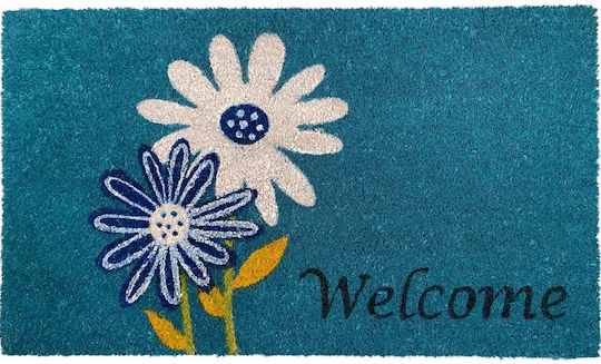Etoile Πατάκι Εισόδου από Καουτσούκ Flowers Petrol 40x60εκ. 009(87) Petrol