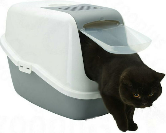 Nobby Nestor Cat Toilet Closed Gray L56 x W38.5 x H38.5cm