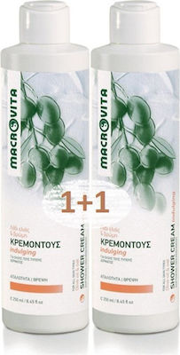 Macrovita Λάδι Ελιάς & Βρώμη Shower Cream 2x125ml