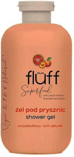 Fluff Peach & Grapefruit Anti-cellulite Bubble Bath Gel with Glycerin & Citrus Scent 500ml