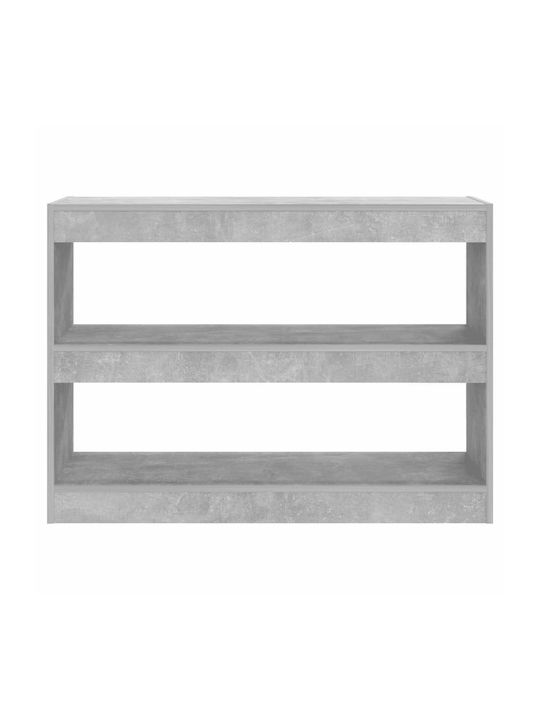 Grey Bookcase 100x30x72cm
