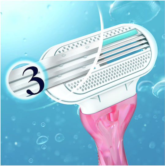 Venus 3 Sensitive Ξυραφάκια Σώματος μιας Χρήσης με 3 Λεπίδες & Λιπαντική Ταινία για Ευαίσθητες Επιδερμίδες 4τμχ