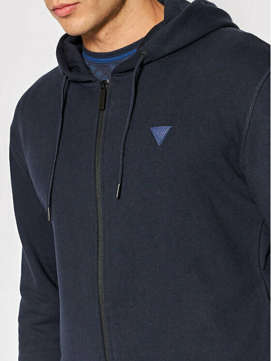 Sweatshirt with Hood Navy Blue