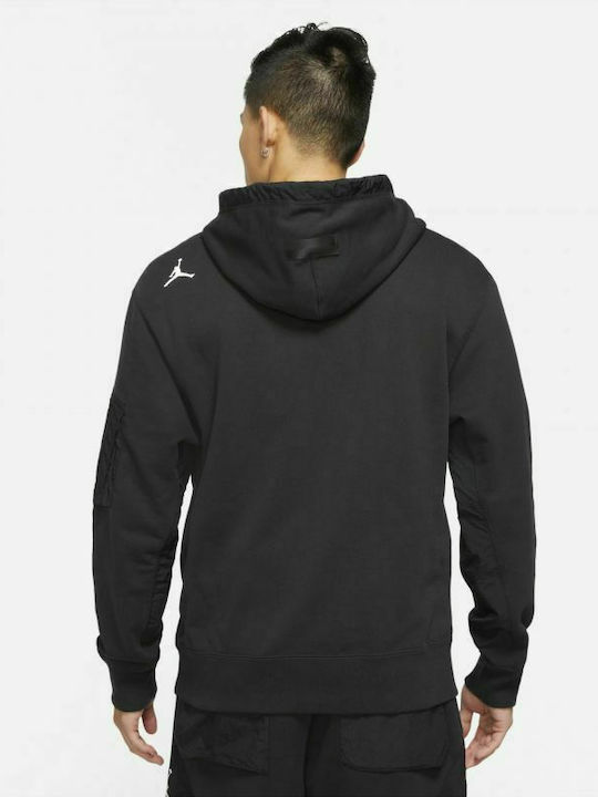 Jordan 23 Engineered Men's Sweatshirt with Hood and Pockets Black