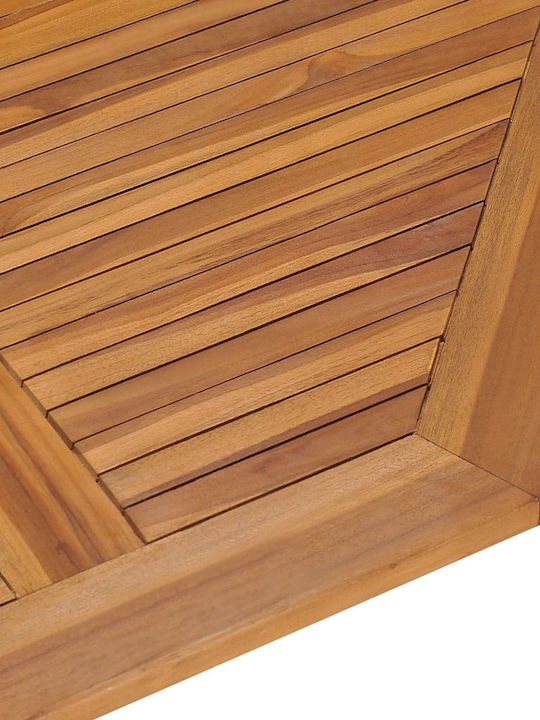 Outdoor Table from Teak Foldable Brown 110x110x75cm