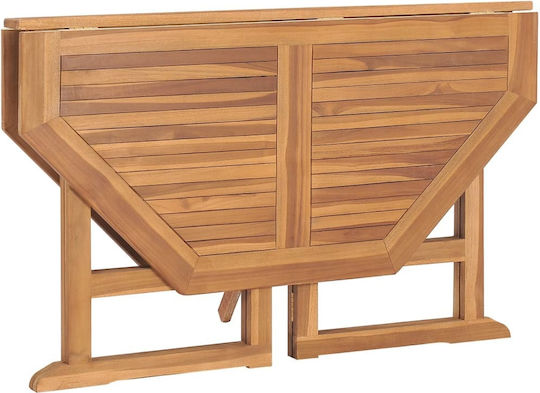 Outdoor Table from Teak Foldable Brown 110x110x75cm