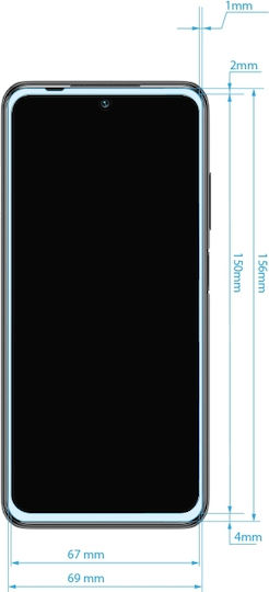 Crong 7D Nano Flexible 0.3mm Full Face Tempered Glass Μαύρο (Redmi Note 10 5G / Poco M3 Pro)