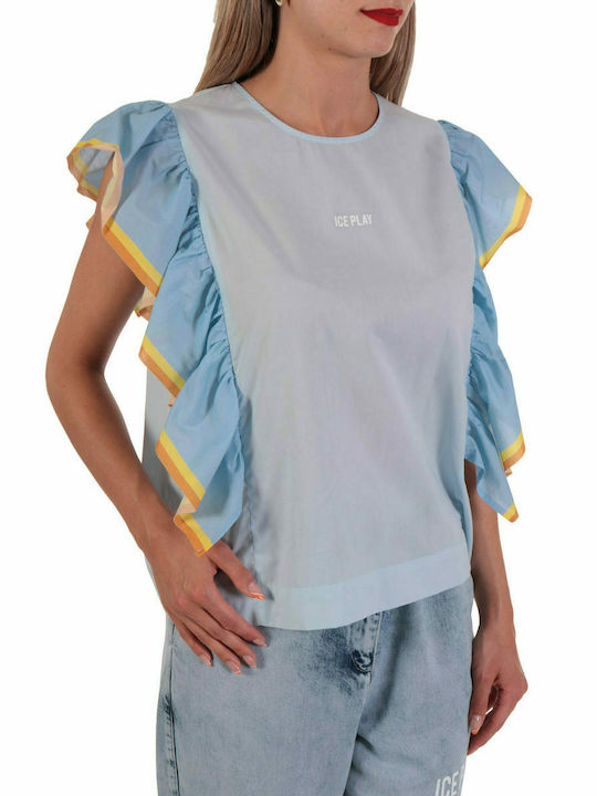 ICE PLAY TOP VOLAN SHOULDER LOGO SILHOUETTE