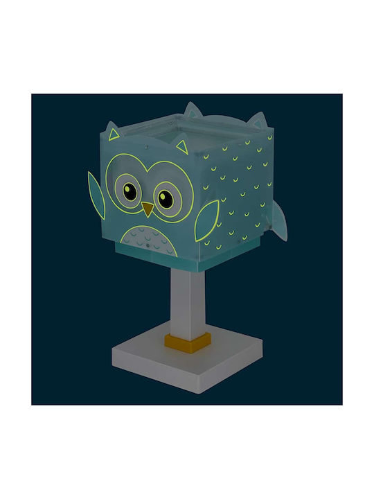 Ango Led Παιδικό Φωτιστικό Πορτατίφ Little Owl Μπλε 15x15x30εκ.