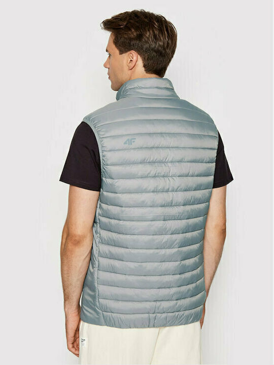 4F Men's Sleeveless Puffer Jacket Gray